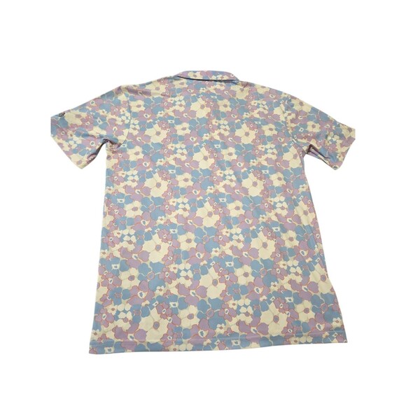 Swannies Golf Performance Polo Club Logo Collared Stretch Floral Men's L B25.1 - Picture 13 of 14